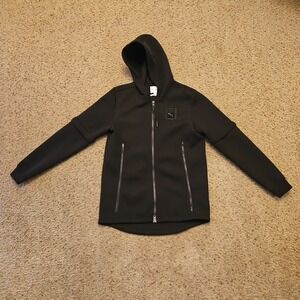 Puma X Trapstar Track Jacket Mens M Black Removable Sleeves Vented